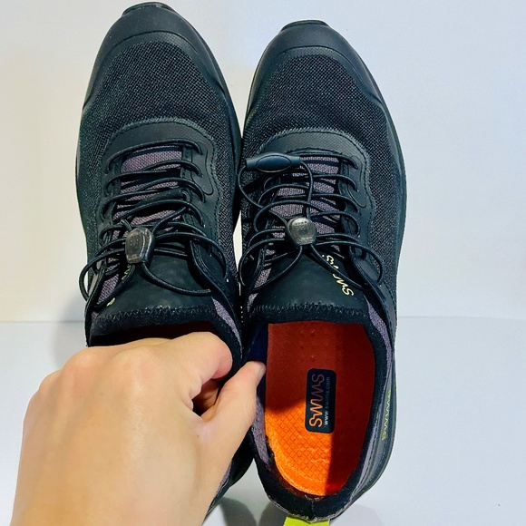 Swims Black & Neon Yellow Ocean Runner Men's Lightweight Sneakers in Size 7 - Picture 10 of 13